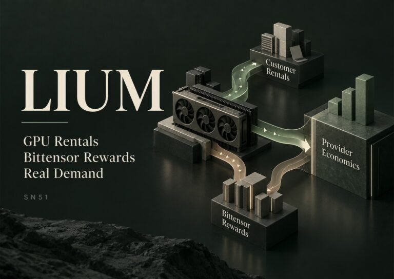 The Economics Behind Lium: GPU Rentals, Bittensor Rewards and Real Demand